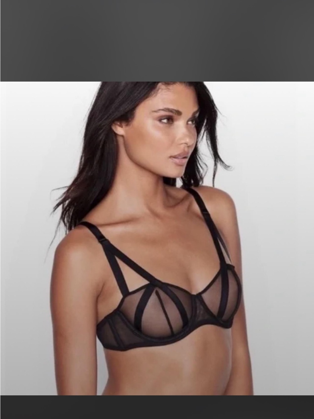 Victoria's Secret Very Sexy Unlined Mesh
Balconette Bra